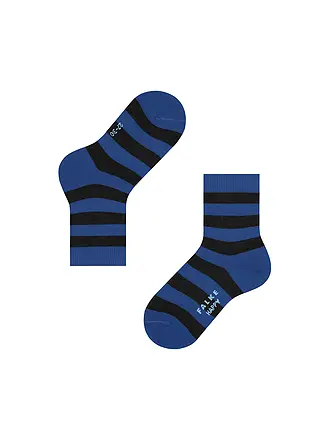 FALKE | Chaussettes enfant Happy Stripe lot de 2 marine | schwarz